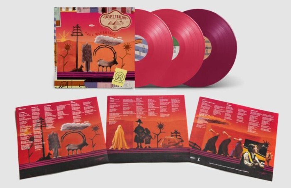 the album cover for Paul McCartney - Egypt Station (Explorer's Edition) [Colored Vinyl] [Limited Edition]