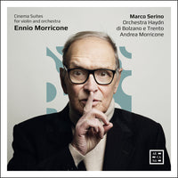 the album cover for Morricone / Serino - Cinema Suites For Violin & Orchestra