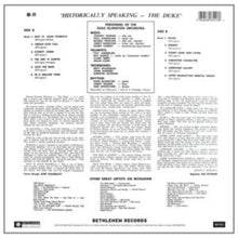 Duke Ellington - Historically Speaking - The Duke - LP Vinyl
