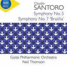 the album cover for Santoro / Goias Philharmonic Orch / Thomson - Symphonies 5 & 7
