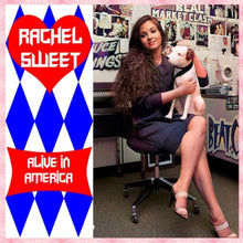 the album cover for Rachel Sweet - Alive In America