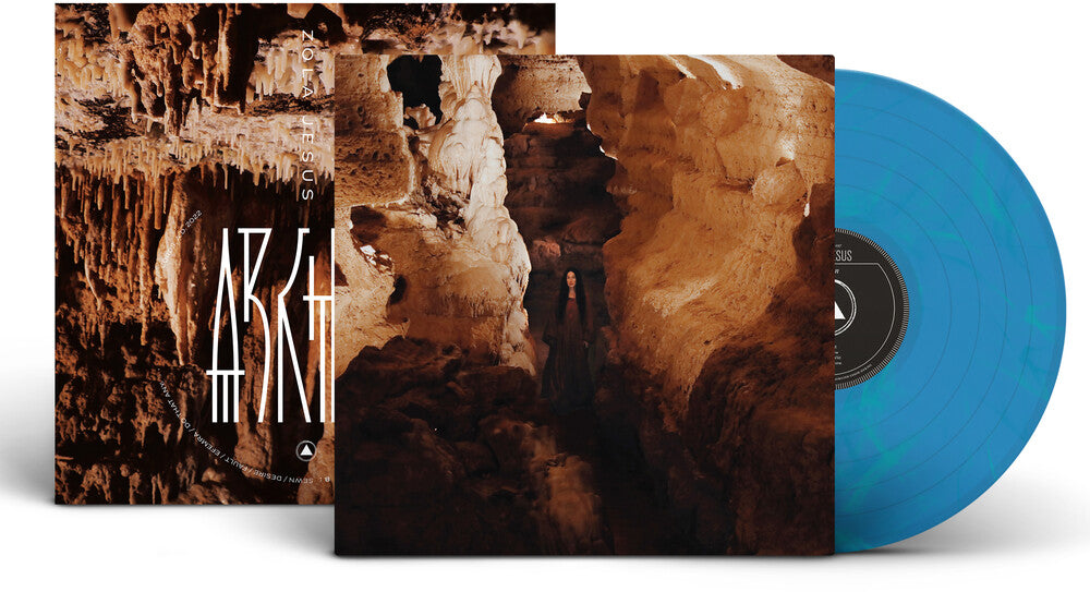 the album cover for Zola Jesus - Arkhon - Clear Teal [Colored Vinyl] [Clear Vinyl]