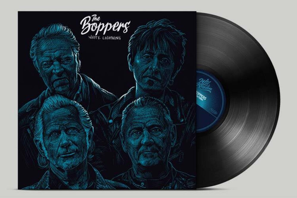 the album cover for The Boppers - White Lightning