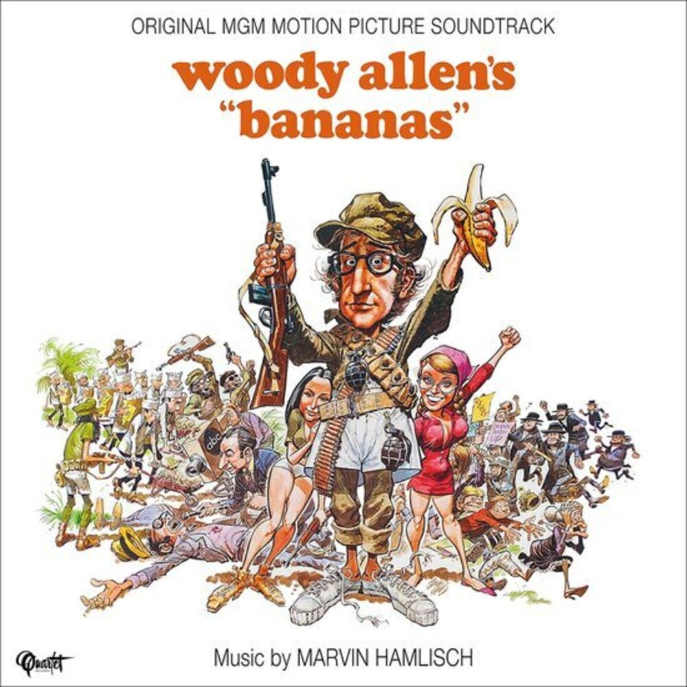 the album cover for Marvin Hamlish  (Colv) (Ylw) (Ita) - Bananas / O.S.T. [Colored Vinyl] (Ylw) (Ita)