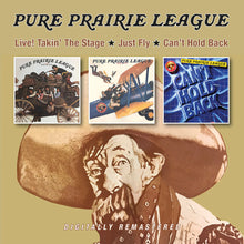the album cover for Pure Prairie League - Live Takin The Stage / Just Fly / Can't Hold Back