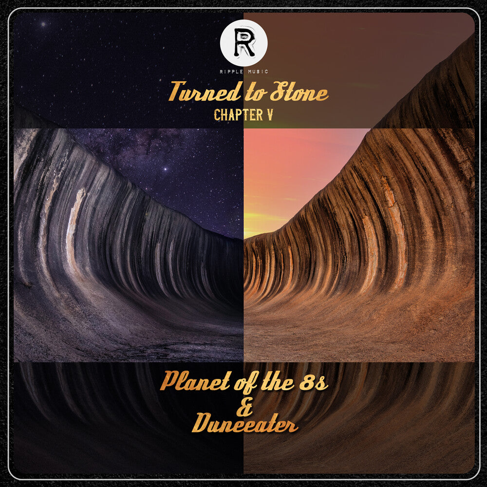 the album cover for Planet of the 8S & Duneeater - Turned To Stone Chapter 5