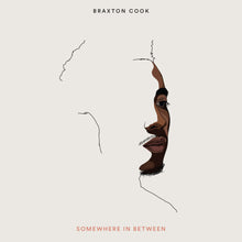 the album cover for Braxton Cook - Somewhere In Between [Clear Vinyl] (Can)