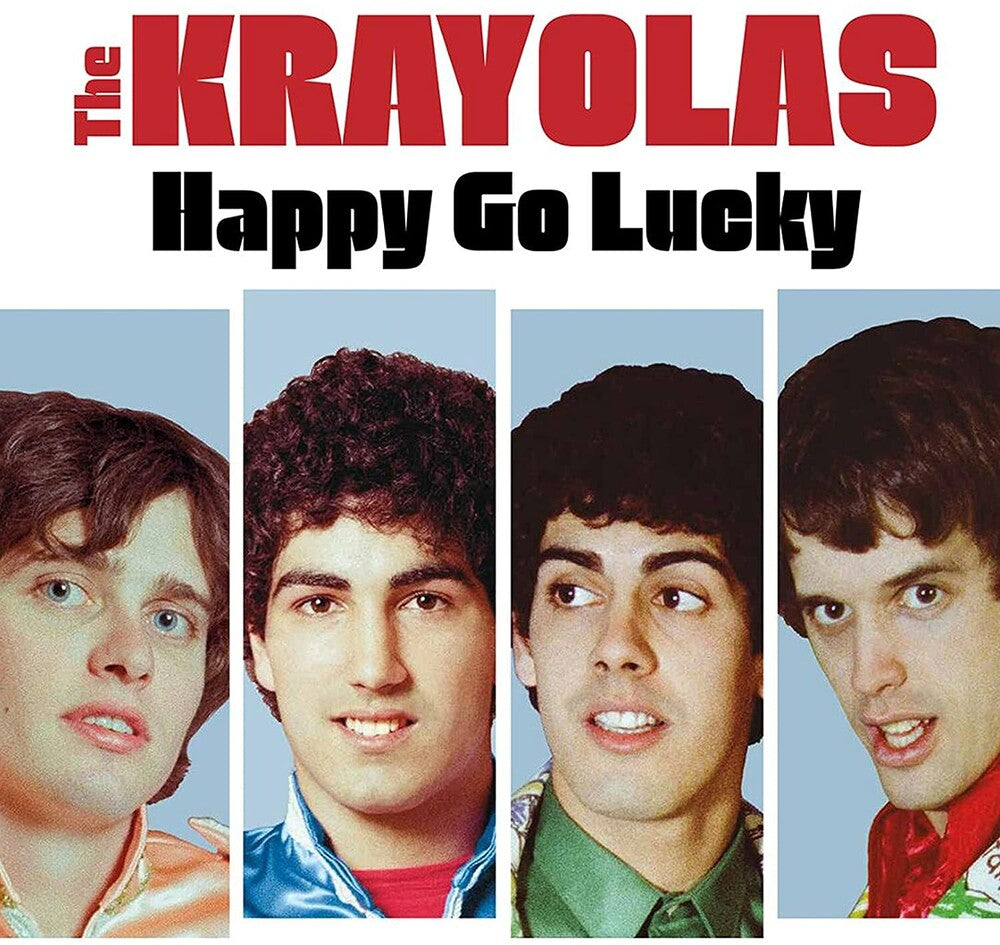 the album cover for Krayolas - Happy Go Lucky - Neon Orange [Colored Vinyl] (Gate) [Limited Edition]
