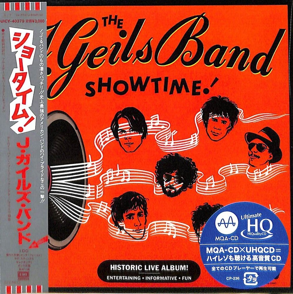 the album cover for Geils, J Band - Showtime! - MQA x UHQCD - Paper Sleeve