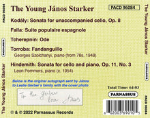Janos Starker - The Young Janos Starker [CD]