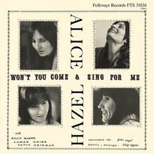 the album cover for Hazel Dickens  / Gerrard,Alice - Won't You Come & Sing For Me
