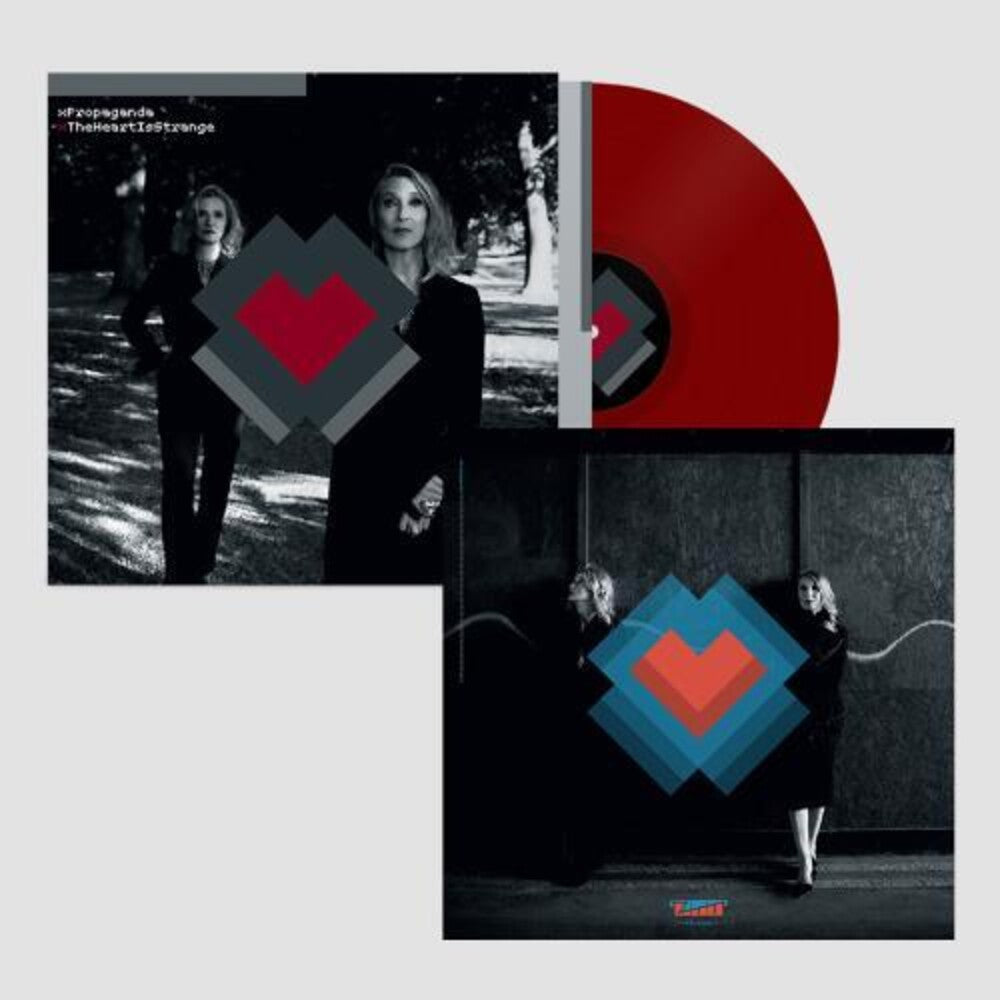 the album cover for xPropaganda - Heart Is Strange - Red Colored Vinyl with Art Print