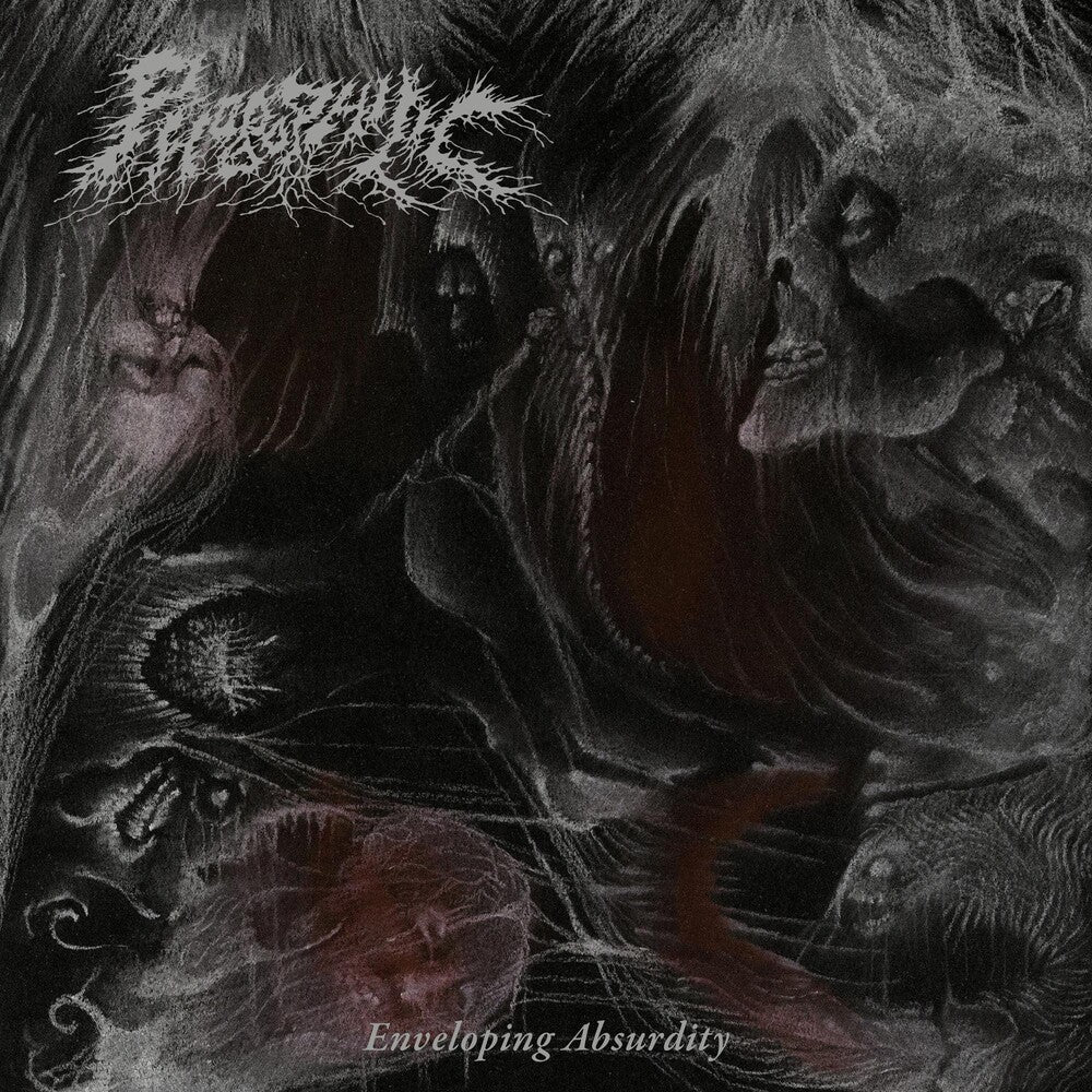 the album cover for Phobophilic - Enveloping Absurdity