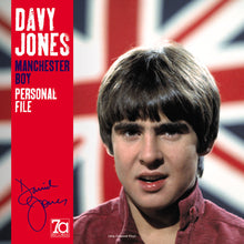 the album cover for Davy Jones - Manchester Boy: Personal File - 180gm Black & White Splatter Vinyl