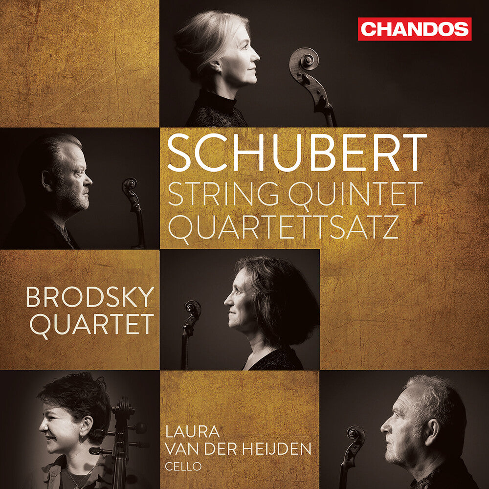 the album cover for Schubert / Brodsky Quartet / Heijden - String Quintet / Quartettsatz