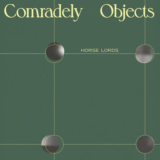 the album cover for Horse Lords - Comradely Objects (iex) - White