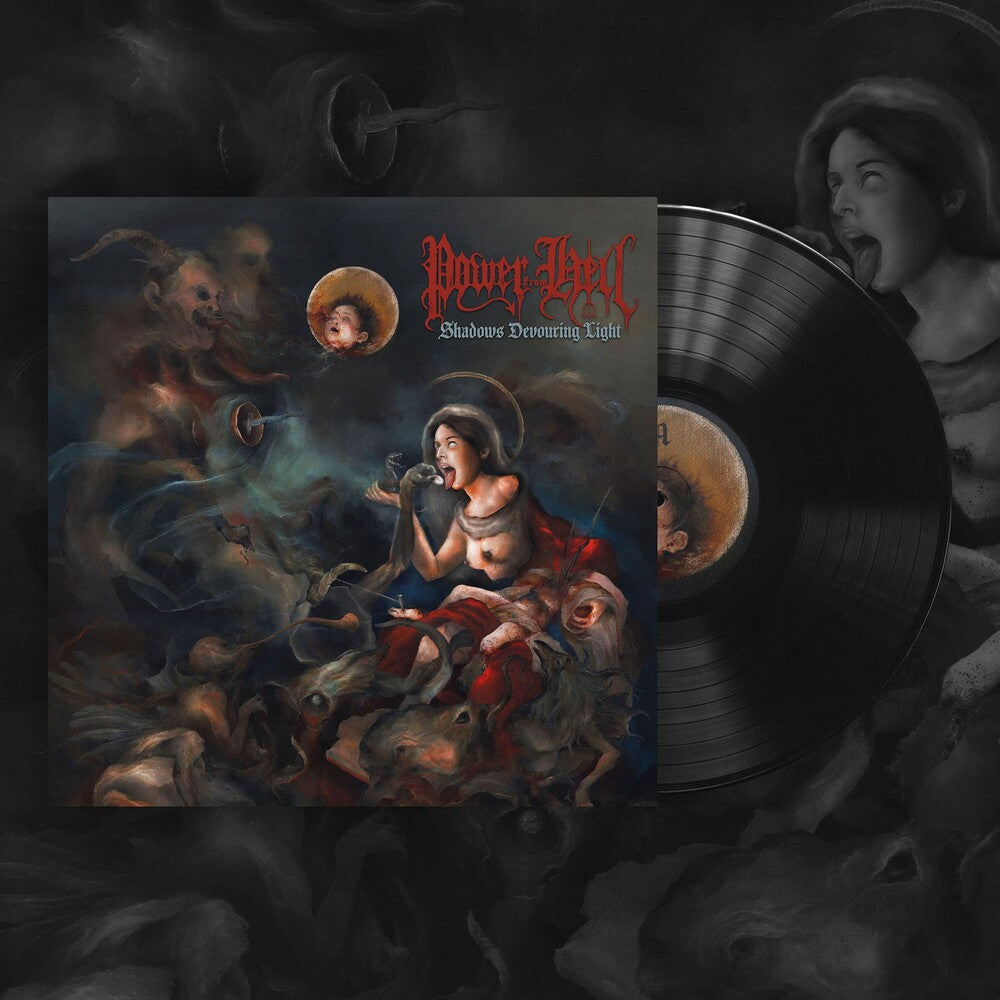 the album cover for Power From Hel - Shadows Devouring Light