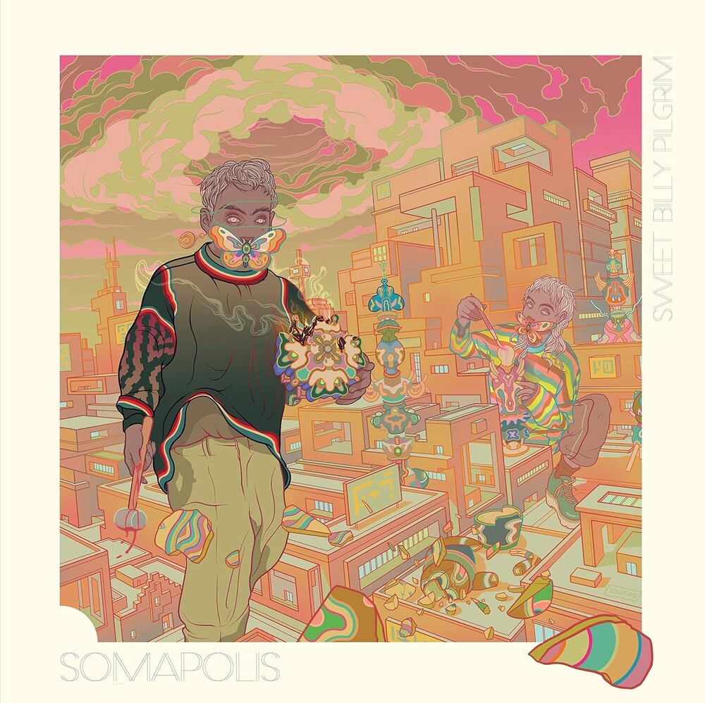 the album cover for Sweet Billy Pilgrim - Somapolis (Blue) [Colored Vinyl] (Red) (Uk)
