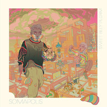 the album cover for Sweet Billy Pilgrim - Somapolis (Blue) [Colored Vinyl] (Red) (Uk)