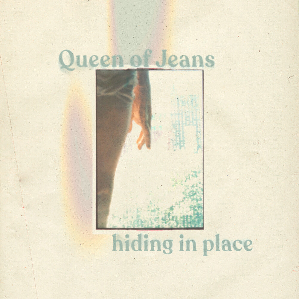 the album cover for Queen of Jeans - Hiding In Place - Peach [Colored Vinyl] (Ep) (Pech)