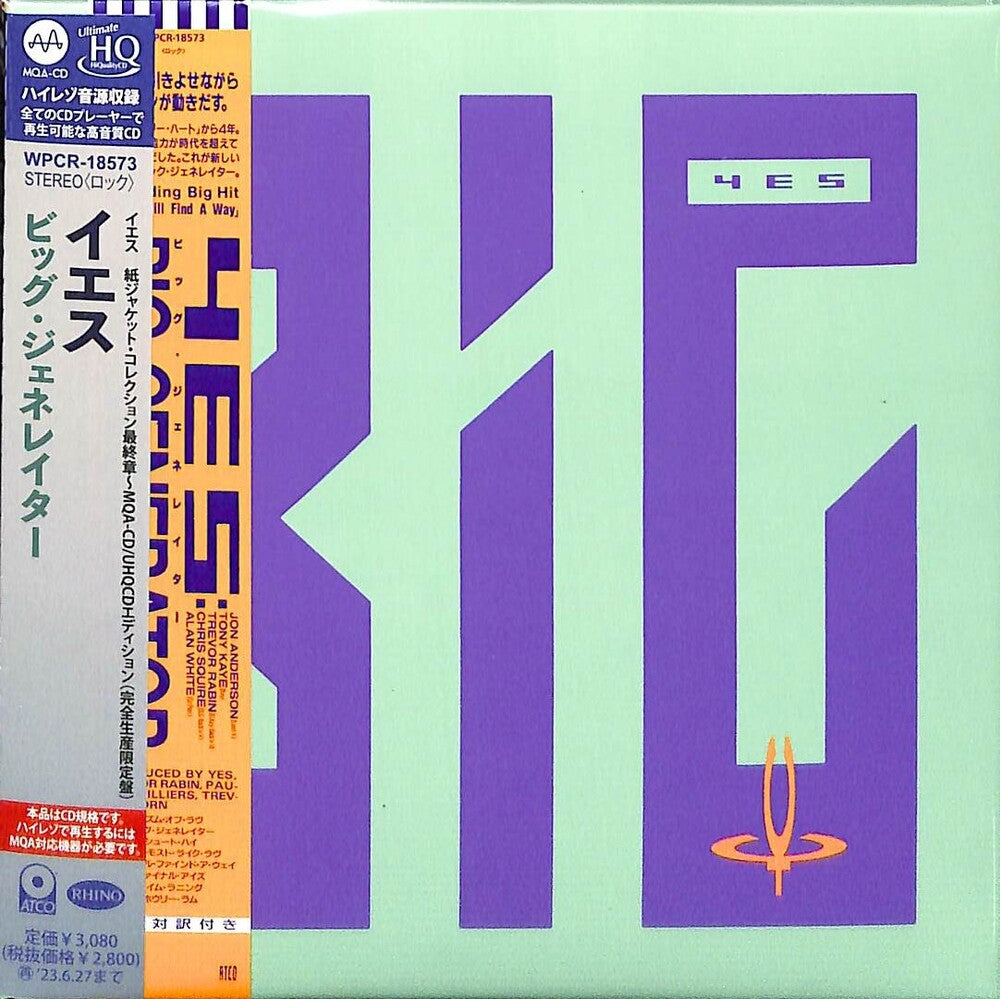 Yes - Big Generator - UHQCD x MQA-CD / Paper Sleeve [CD]