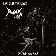 the album cover for Bunker 66 & Lucifuge - Of Night And Lust