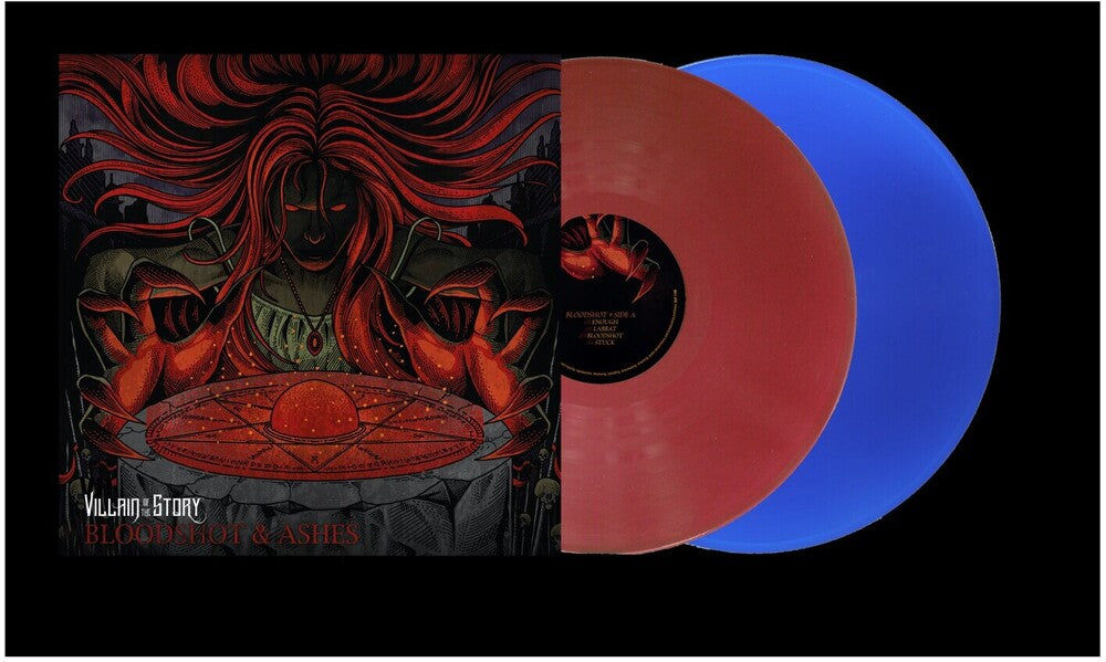 the album cover for Villain of the Story - Bloodshot / Ashes