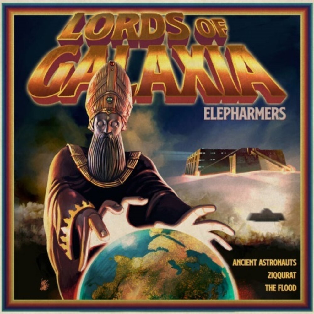 the album cover for Elepharmers - Lords Of Galaxia (Blue) [Colored Vinyl]
