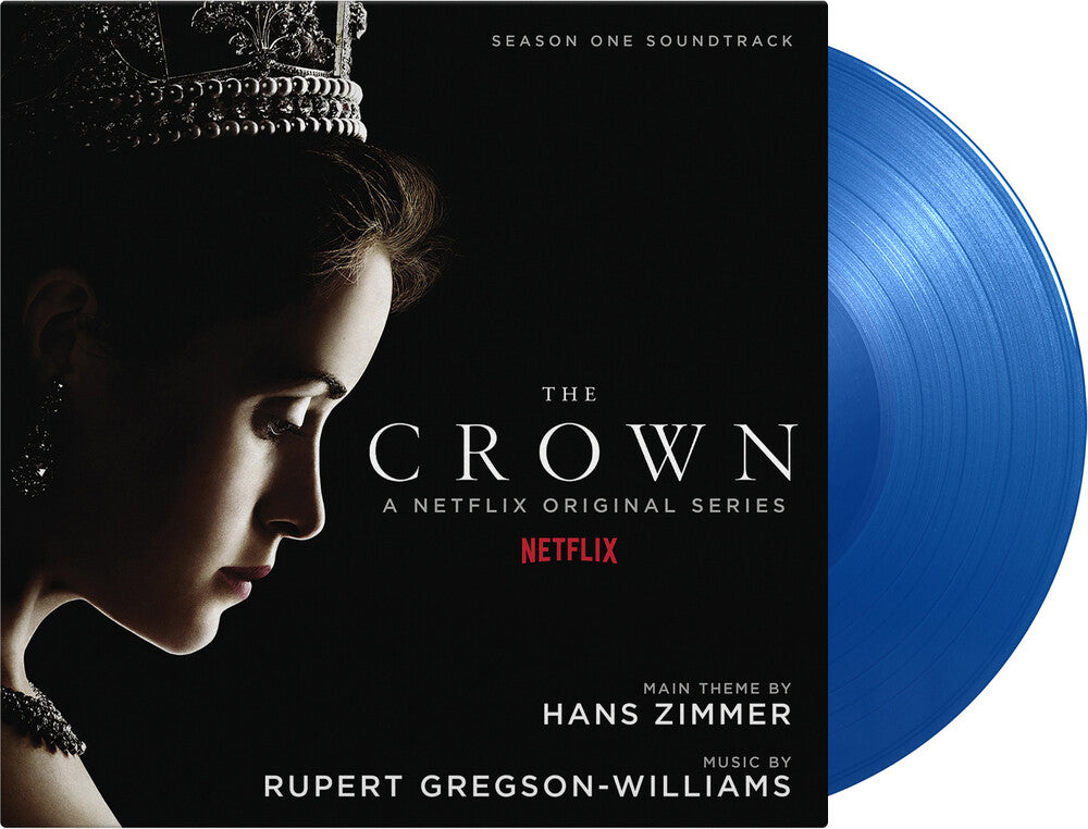 the album cover for Hans Zimmer  / Gregson-Williams,Rupert (Blue) (Ltd) - Crown: Season 1 (Blue) [Colored Vinyl] [Limited Edition] [180 Gram]