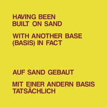 the album cover for Dickie Landry - Having Been Built On Sand (Uk)