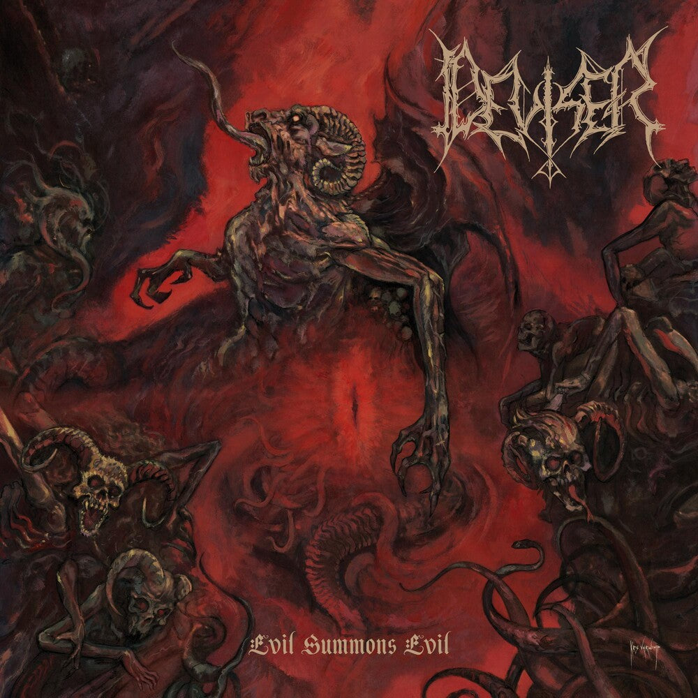the album cover for Deviser - Evil Summons Evil