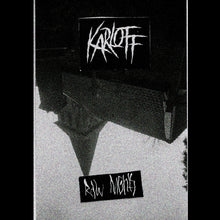 the album cover for Karloff - Raw Nights