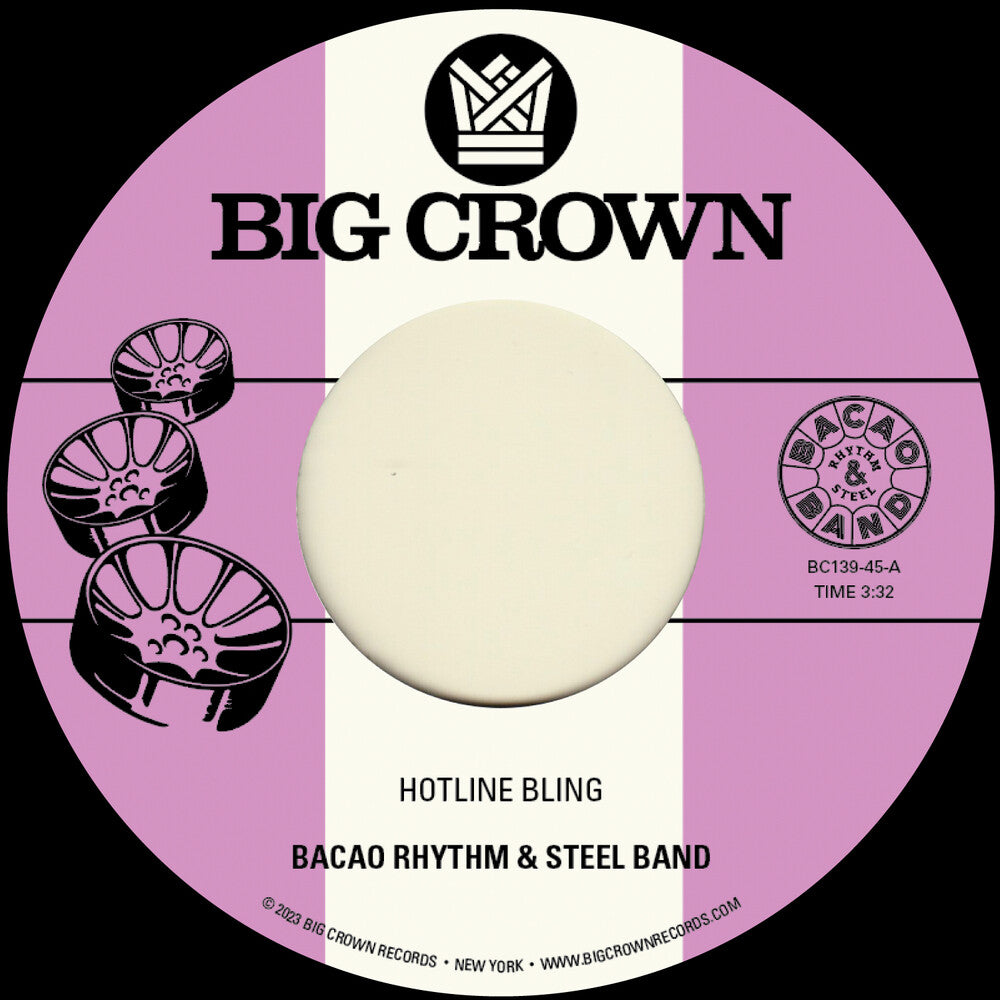 the album cover for Bacao Rhythm & Steel Band - Hotline Bling B/W Murkit Gem