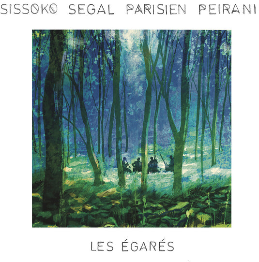 the album cover for Sissoko Segal Parisien Peirani - Les Egares