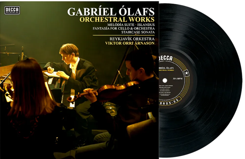 the album cover for Gabriel Olafs  / Reykjavik Orkestra - Orchestral Works [LP]