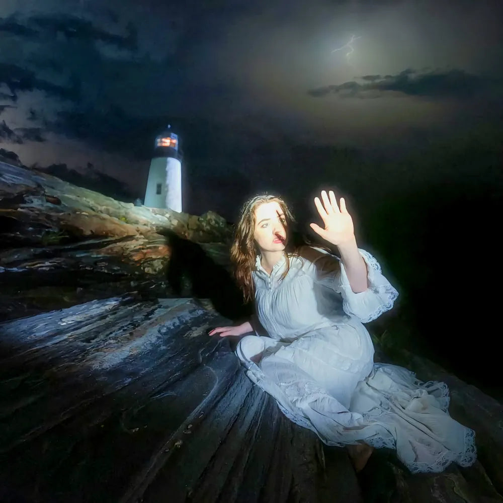 the album cover for Genevieve Stokes - With a Lightning Strike [LP]