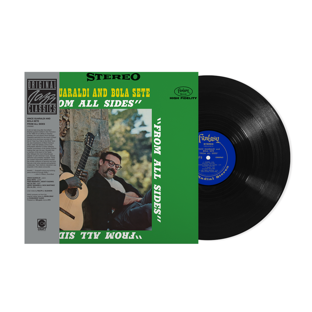 the album cover for Vince Guaraldi and Bola Sete - From All Sides (Original Jazz Classics Series) [180 Gram]