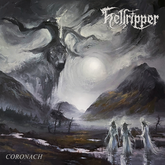 the album cover for Hellripper - Coronach