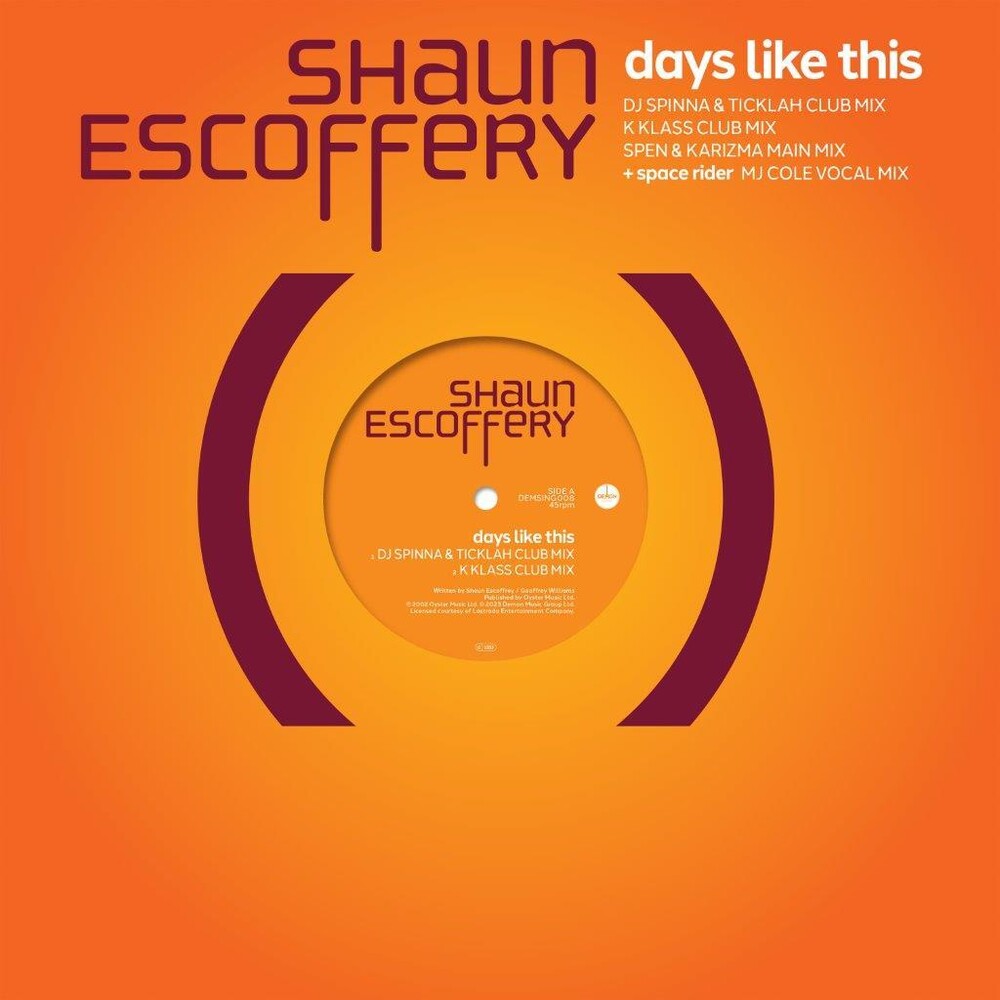 Shaun Escoffery - Day Like This - 140-Gram Black Vinyl [12" Vinyl]