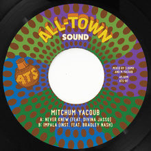 the album cover for Mitchum Yacoub - Never Knew - White [Colored Vinyl] (Wht)