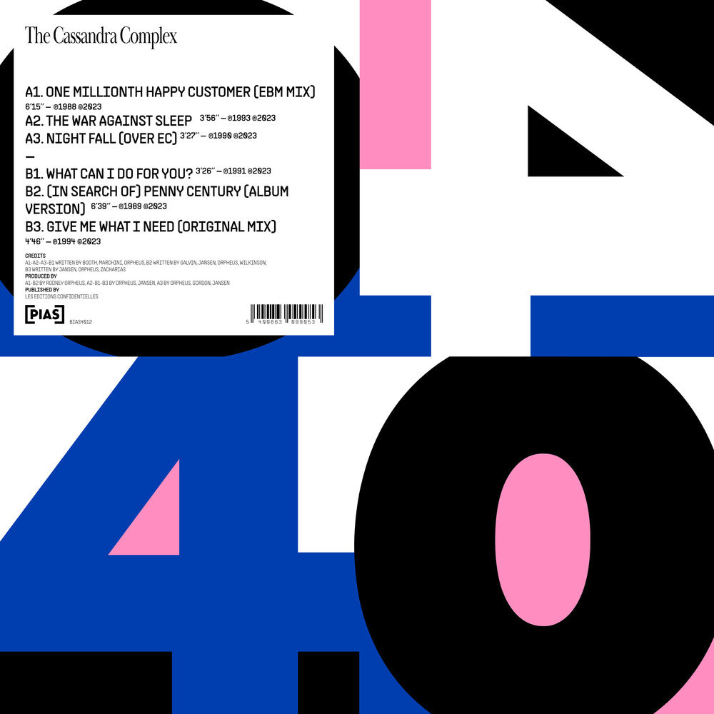 the album cover for Cassandra Complex - - Pias 40