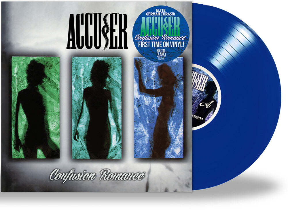 the album cover for Accuser - Confusion Romance (Blue) [Colored Vinyl]