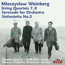 the album cover for Borodin Quartet - Mieczyslaw Weinberg: Str Qrts Nos. 7 & 8