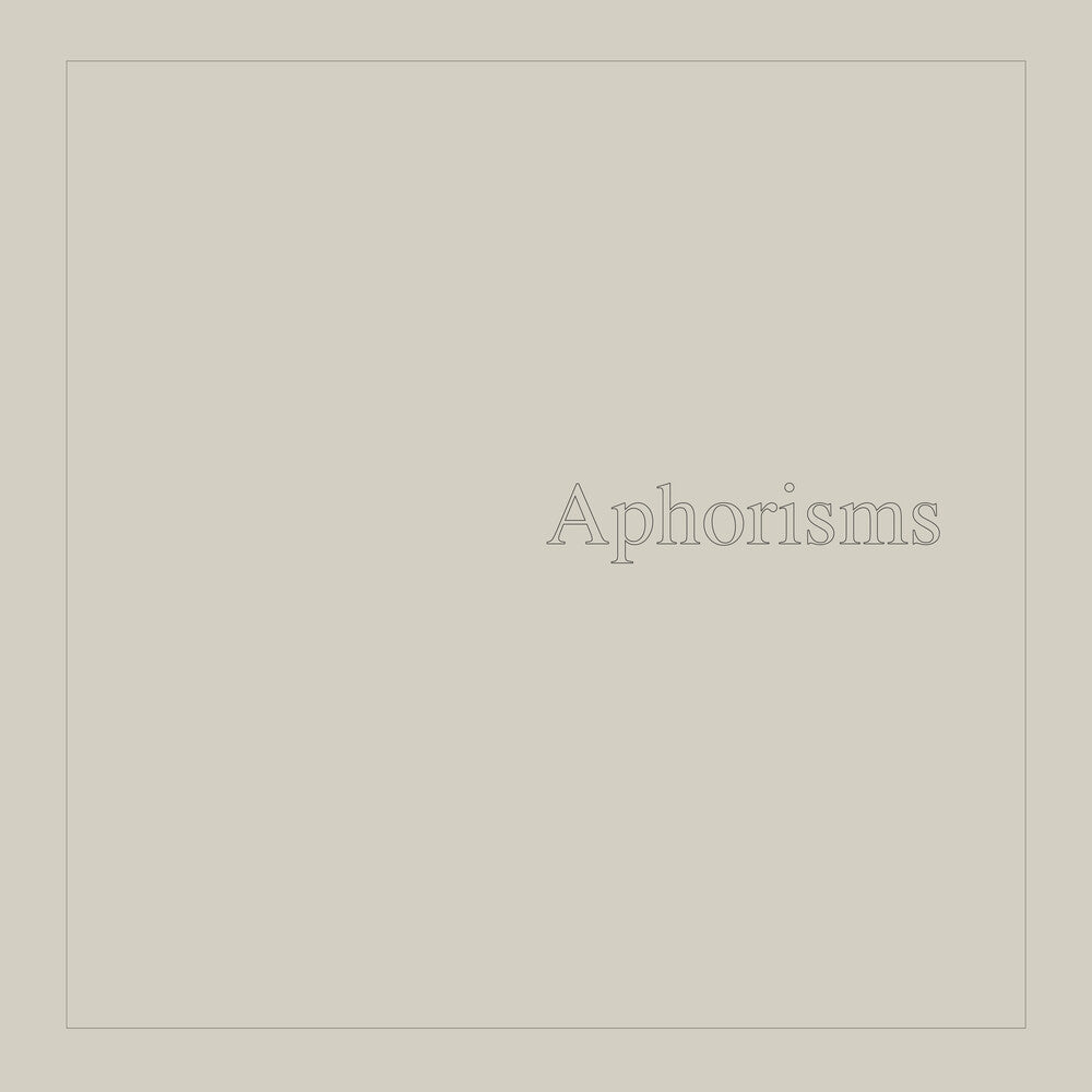 the album cover for Graham Lambkin - Aphorisms [2LP]