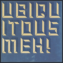 the album cover for Ubiquitous Meh! - Songs Wrought Wrong / Fecund With Love