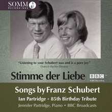 the album cover for Schubert / Partridge / Lush - Ian Partridge 85th Birthday Tribute - Stimme Der