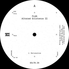 the album cover for Flug - Altered Existence Ii