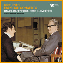 the album cover for Beethoven / Barenboim, Daniel / Klemperer, Otto - Beethoven: Piano Concerto 5 Emperor