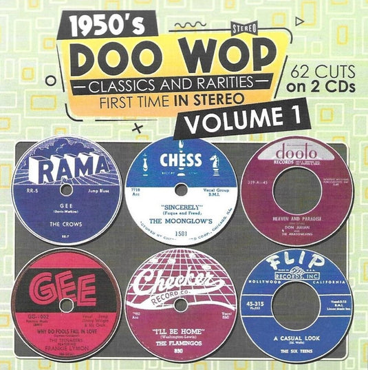 the album cover for 1950s Doo Wop Classics And Rarities 1 / Various - 1950s Doo Wop Classics And Rarities 1 / Various