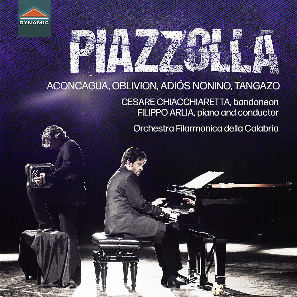 the album cover for Piazzolla / Arlia / Chiacchiaretta - Aconcagua Oblivion Adios Nonino Tangazo